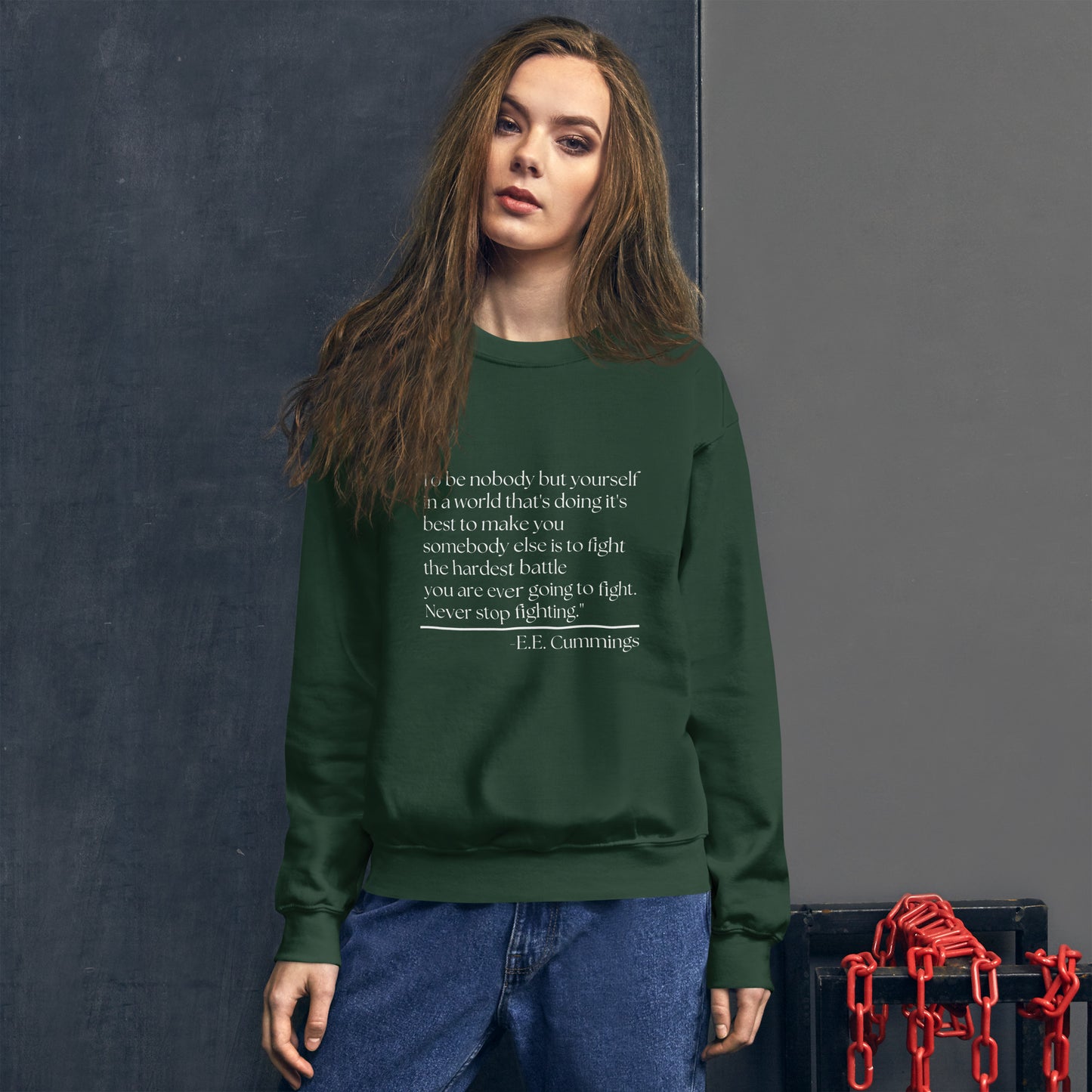 Never Stop Fighting Unisex Sweatshirt