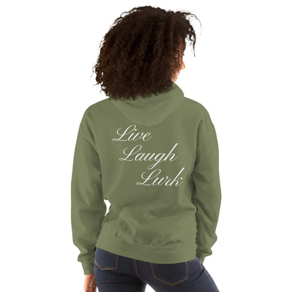 Live Laugh Lurk Script Unisex Hoodie