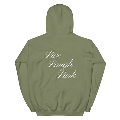 Live Laugh Lurk Script Unisex Hoodie