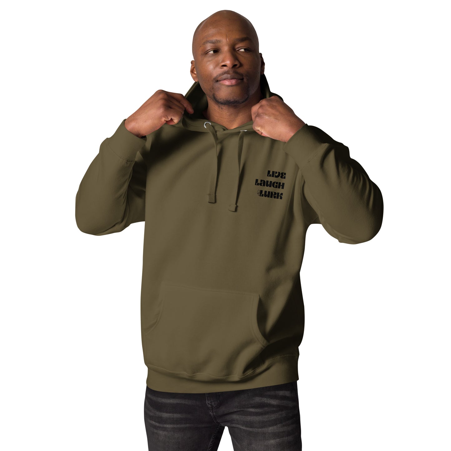 Live Laugh Lurk Hoodie (front/back)