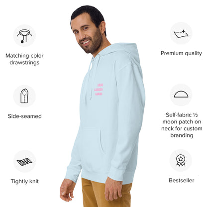 Live Laugh Lurk Hoodie (front/back) Pink