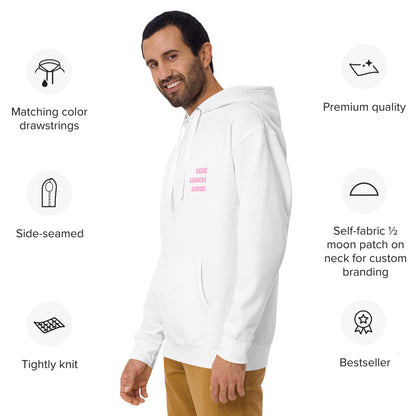 Live Laugh Lurk Hoodie (front/back) Pink