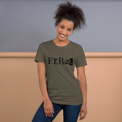 Feral - ransom note - Unisex t-shirt