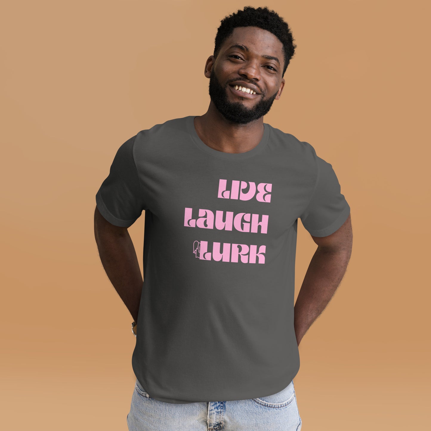 Live Laugh Lurk t-shirt Pink