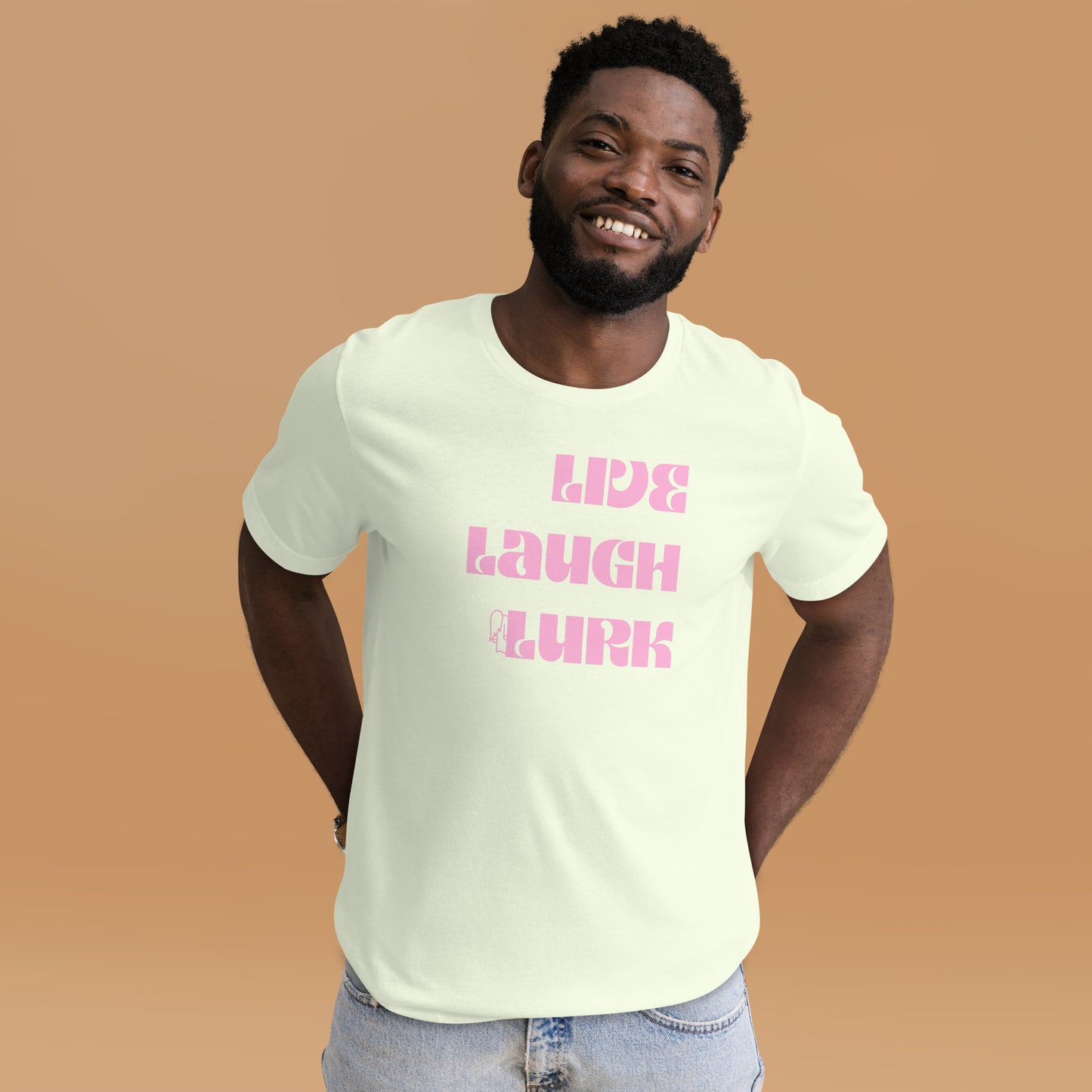 Live Laugh Lurk t-shirt Pink