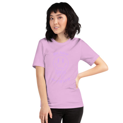 Be Nice or I'll Cry Purple ink Unisex t-shirt